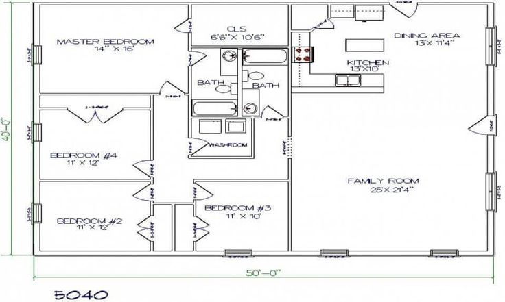 Modern Barndominium Floor Plans 2 Story with Loft [30x40