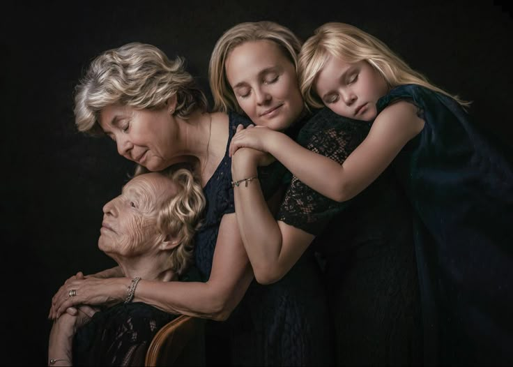 Fine Art Family, Generations portrait Four Generation Pictures, Family Generation Photography, 4 Generations Photo, Family Portrait Photography Poses, Mother Daughter Photography Poses, Generations Of Love, Art Storytelling, Generation Pictures, Generations Photography