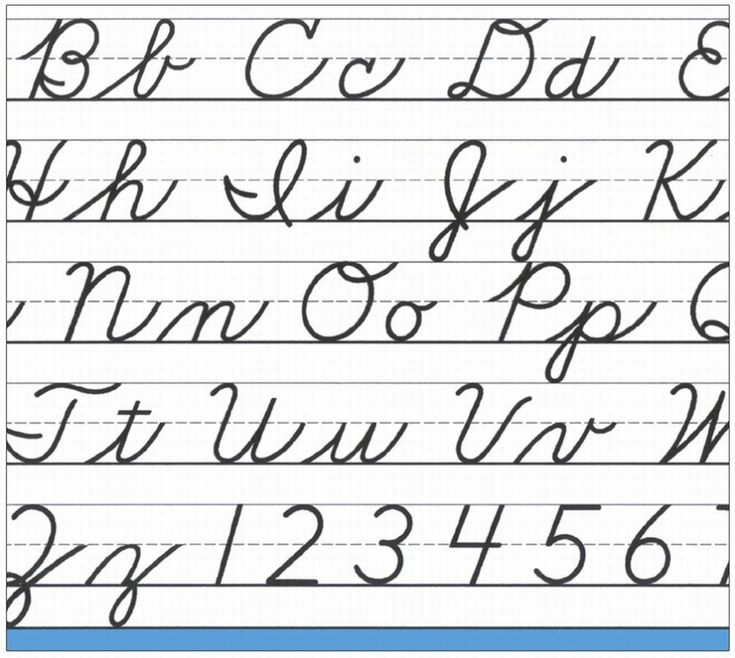 an upper and lower case handwriting practice sheet with the letters in cursive writing