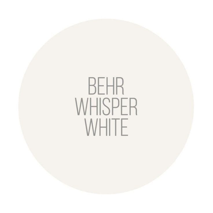 the logo for behr whisper white