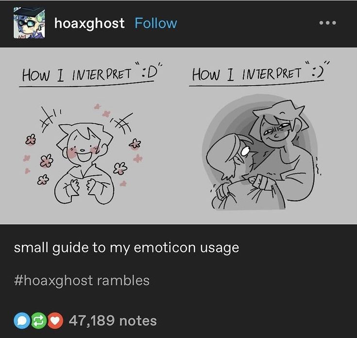 two cartoon images, one with the caption'how i interact'and the other with