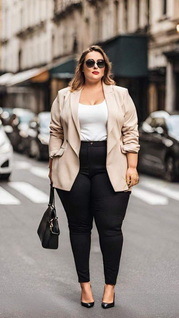 Karlita's Secrets Formal Casual Plus Size, Voluptas Women, Office Wear For Plus Size Women, Curvy Work Outfits Women, Fall 2024 Office Outfits, Plus Office Outfits, Outfit Gorditas, Classy Outfits Plus Size, Plus Size Interview Outfit