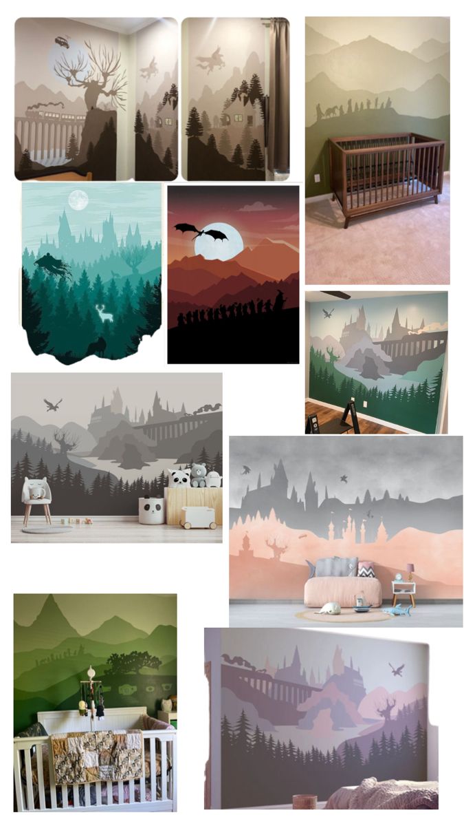 a series of photos showing different types of wallpapers in various styles and colors