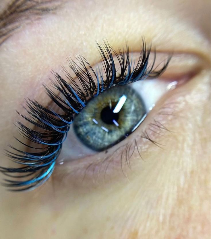 Color Eyelash Extensions, Lashes Fake Eyelashes, Soft Eye Makeup, Color Extensions, Lash Extensions Styles, Perfect Eyelashes, Pretty Lashes, Natural Eyelash Extensions, Korean Eye Makeup