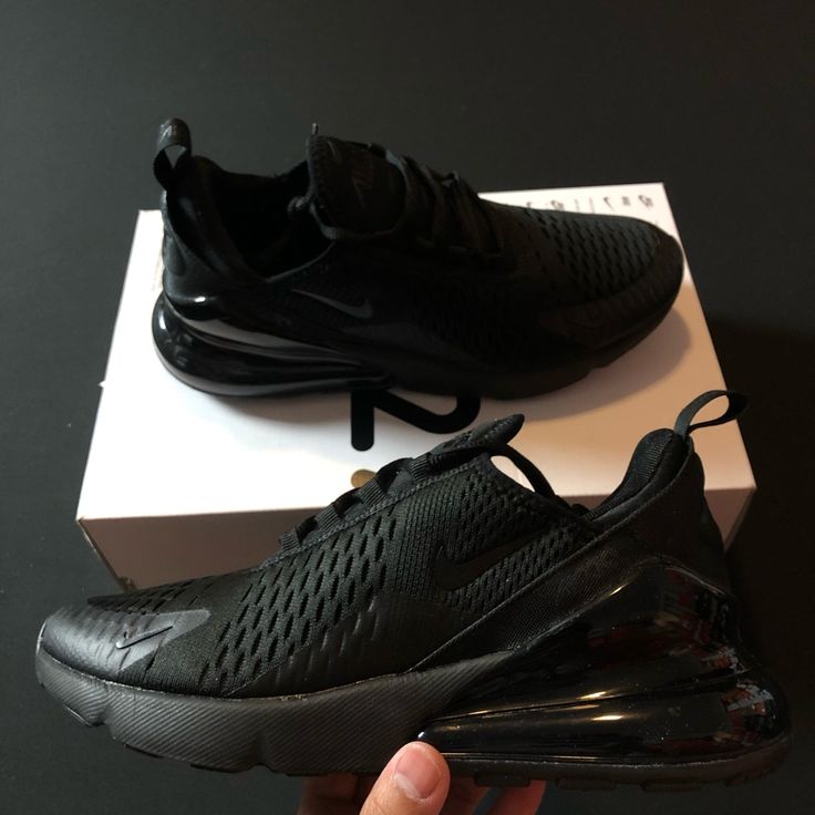 Nike Air Max 270 Triple Black Ah8050-005 Men’s 8 Women’s 9.5 Men’s 10 Women’s 11.5 Brand New Missing Lids 270 Air Max Shoes, Nike Jordan 11, Black Synthetic Nike Air Max Sporty Shoes, Nike Sb Adversary, Black Dynamic Nike Air Max, Black Breathable Synthetic Nike Air Max, Black Nike Air Max For Sports, Breathable, Nike Air Tailwind, Nike Vomero