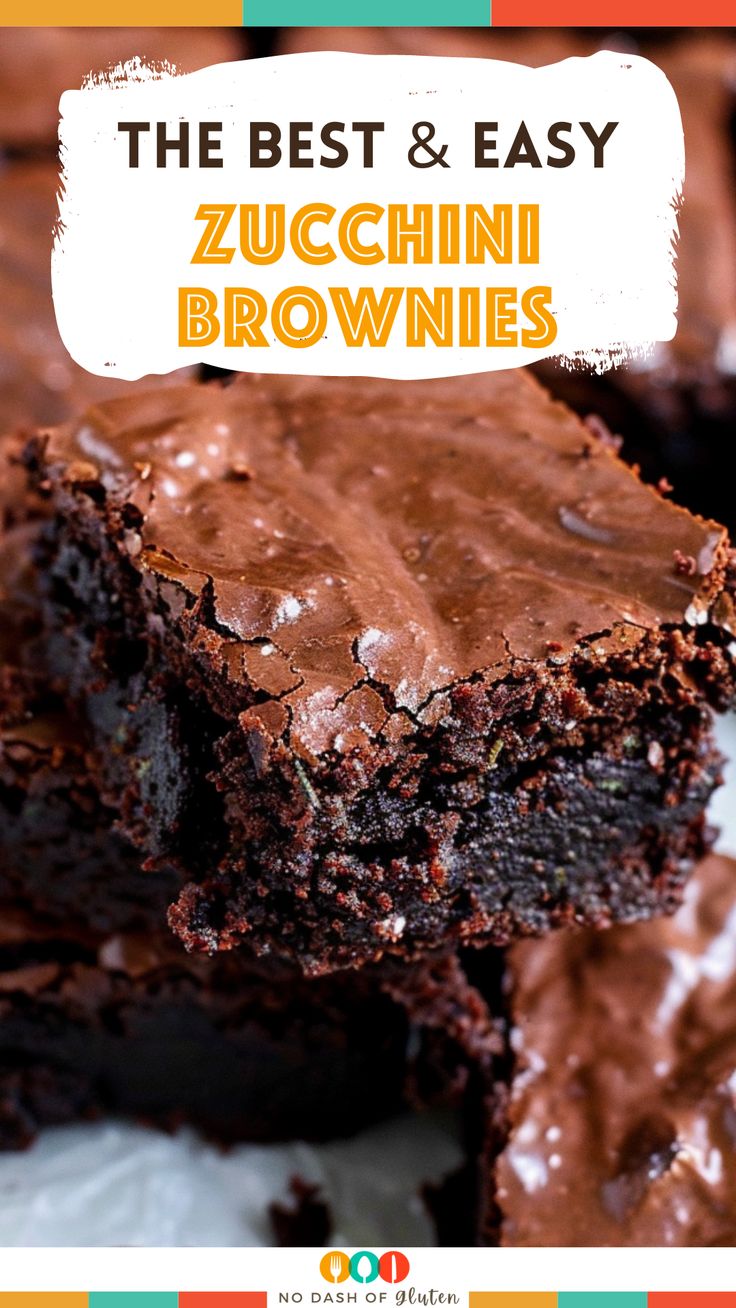 Fudgy Zucchini Brownies Easy Zucchini Brownies Healthy, Dessert With Zucchini, Best Zucchini Brownies Recipes, Gluten Free Zucchini Desserts, Chocolate Zucchini Brownies Recipes, Zucchini Chocolate Brownies, Zucchini Brownie Recipes, Zucchini Brownies Recipes Healthy, Desserts With Zucchini