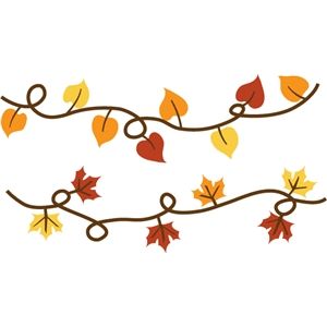 autumn leaves are hanging from a branch with the word fall written on it in red, orange and yellow