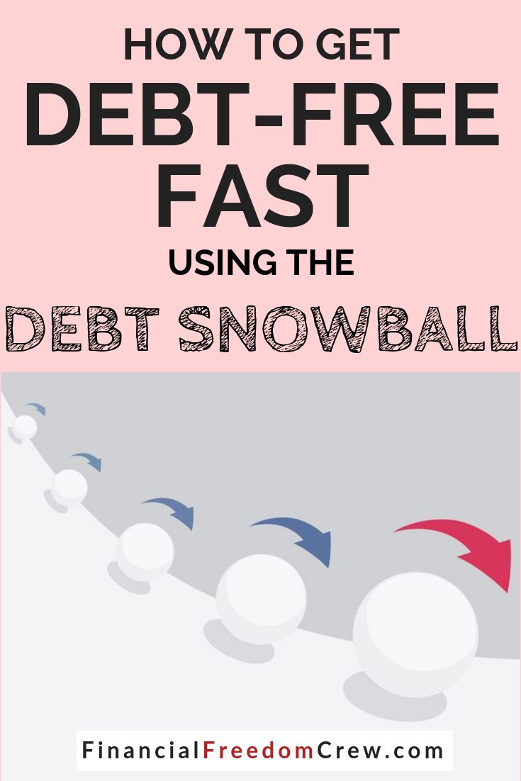 the words how to get debt - free fast using the debt snowball