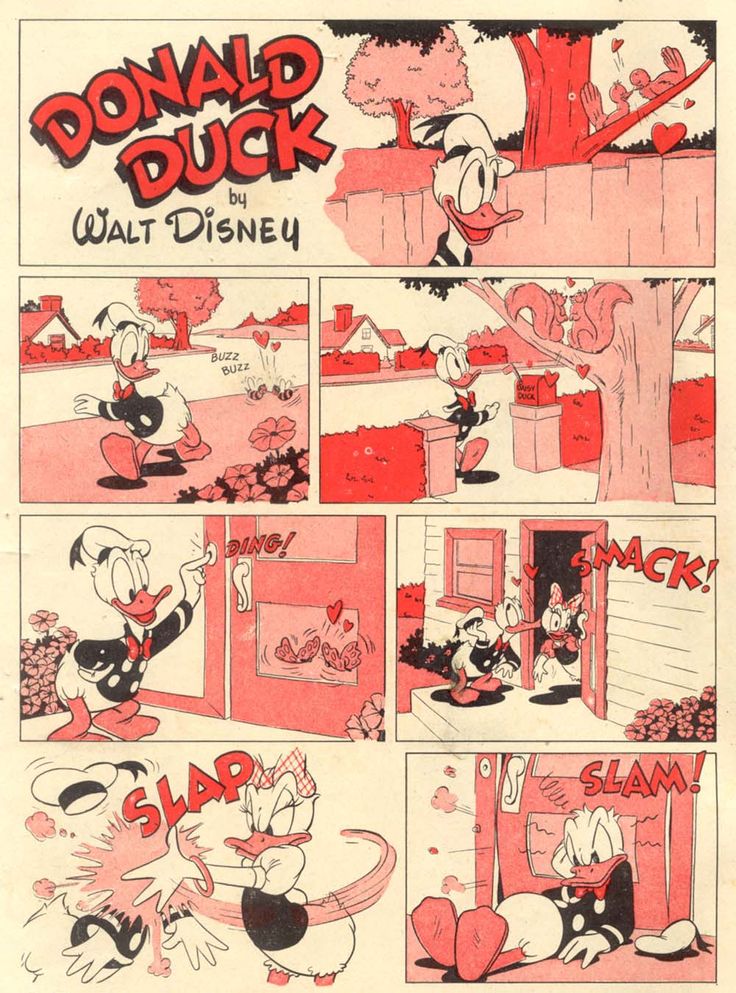 an old comic strip from walt's donald duck