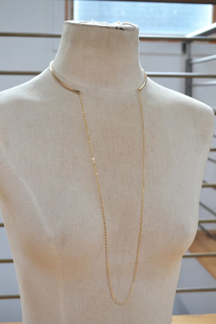 Long Chain Gold, Golden Treasure, Metal Choker, Golden Necklace, Gold Collar, Gold Choker, Chain Gold, Choker Necklaces, Long Chain