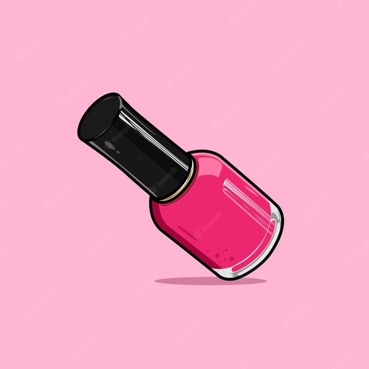 Premium Vector | Realistic shiny pink nail polish in glass bottle with black lid pink background vector illustration Bottle Drawing, Nail Polish Bottles, Pink Nail Polish, Pink Nail, New Sticker, Vector Photo, Pink Background, Glass Bottle, Glass Bottles