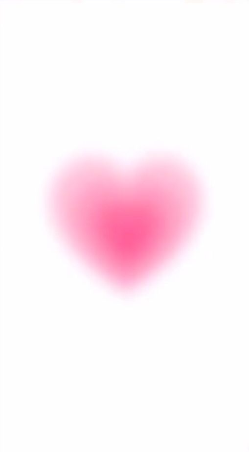 a pink heart on a white background