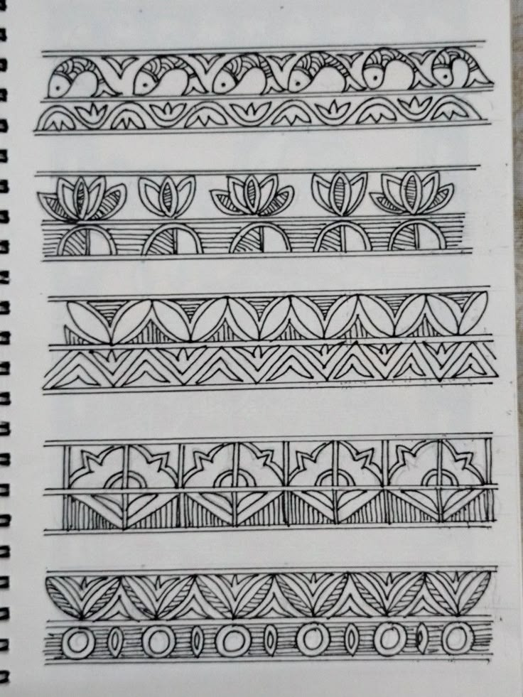 some lines that are drawn on paper