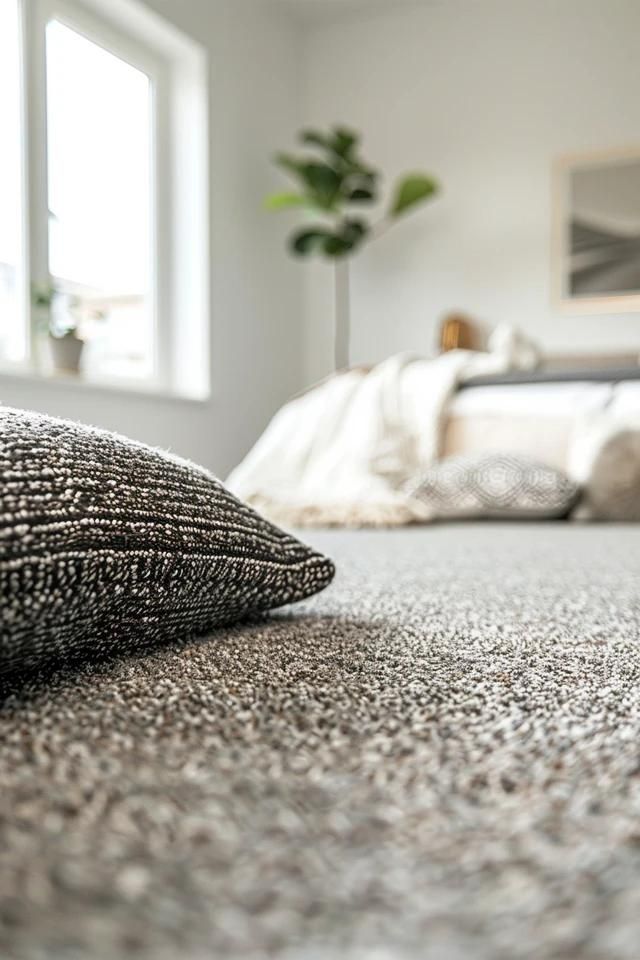 Grey Carpet Wall Color Ideas to Transform Your Space Bedrooms With Gray Carpet, Gray Carpet Wall Color Ideas, Grey Carpet Wall Color Ideas, Gray Carpet Bedroom Ideas, Wall To Wall Carpet Ideas, Colours That Go With Grey, Wall Color Ideas, Grey Carpet Bedroom, Dark Grey Carpet