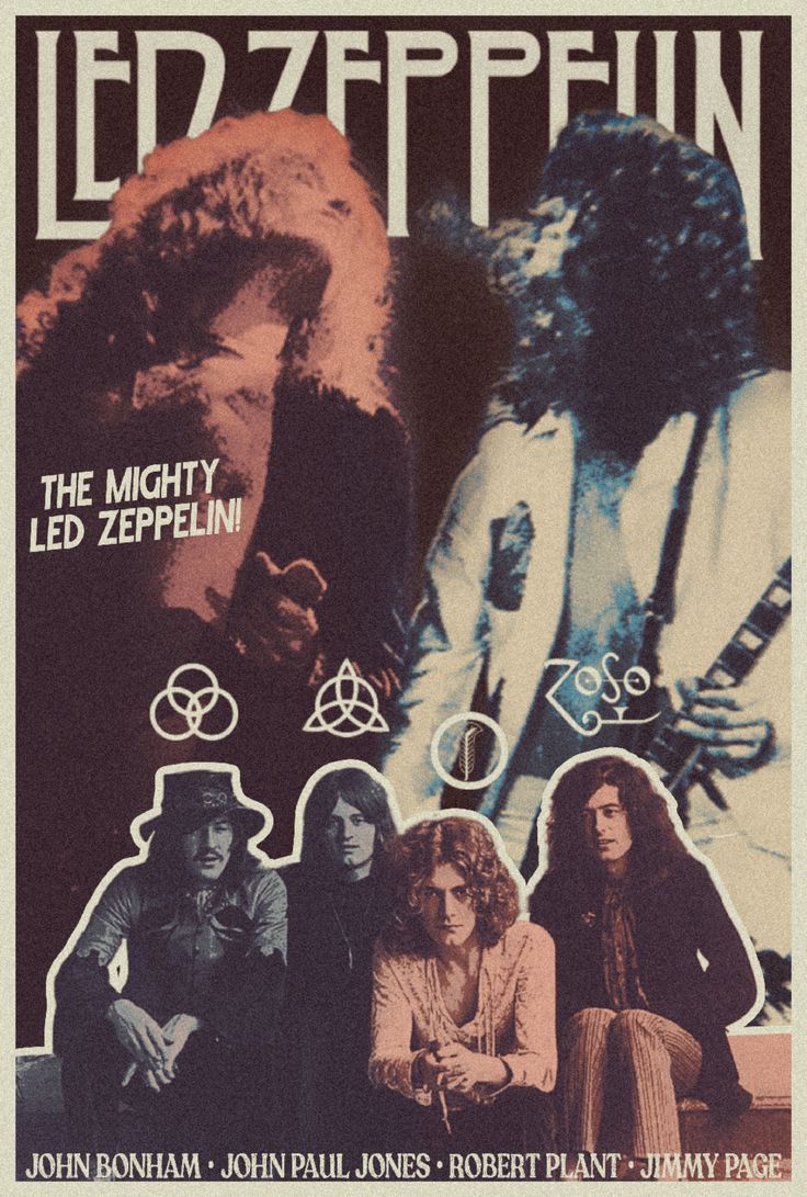 the led zeppein concert poster from 1970