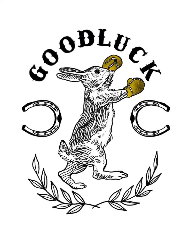 good luck 🐇 Good Luck Tattoo, Lucky Tattoo, Luck Tattoo, Men's Small Tattoo, Create Your Story, Unique Tattoo Designs, Custom Tattoo Design, Dream Tattoos, Unique Tattoo