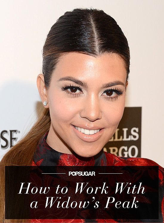 How to Work With Your Widow's Peak Like a Pro V Hairline, Widow's Peak Hairstyles Women, Kourtney Kardashian Makeup, Widows Peak Hairstyles, Kourtney Kardashian Instagram, Women Haircuts Long, Widows Peak, Widow's Peak, Athletic Hairstyles