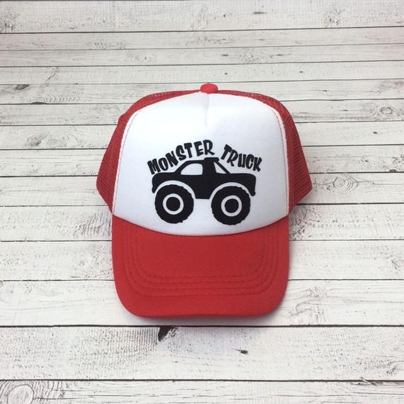 Monster Truck Hat, Kids Hats, Trucker Hat for Kids, Foam Mesh Hat, Youth Hat, Pony Hat, Baseball Hat Fun Red Snapback Trucker Hat, Fun Red Trucker Hat, Novelty Red Trucker Hat, Red Adjustable Themed Hat, Fun Red Adjustable Trucker Hat, Red Adjustable Fun Trucker Hat, Fun Red Snapback Baseball Cap, Novelty Red Cap Hat, Red Novelty Hat One Size Fits Most