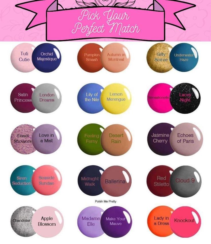 Nail Polish Pairings, Polish Pairings, Mani Pedi Color Combos, Braces For Teeth, Mani Pedi Combos, Jewelry Teeth, Braces Colors Ideas, Nail Polish Combinations, Nail Color Combinations