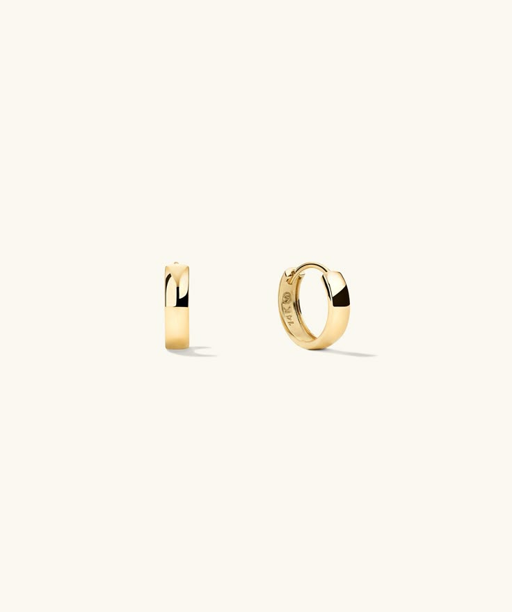 Formerly known as the Bold Hoops. You know them, you love them: they're your favorite hoops. Those outfit-elevating, mood-boosting, can't-go-wrong hoops. Small Gold Hoops, Gold Earrings For Women, Yellow Gold Jewelry, Sell Gold, Huggie Hoop Earrings, Gold Hoops, Huggies Earrings, Gold Beads, Gold Vermeil