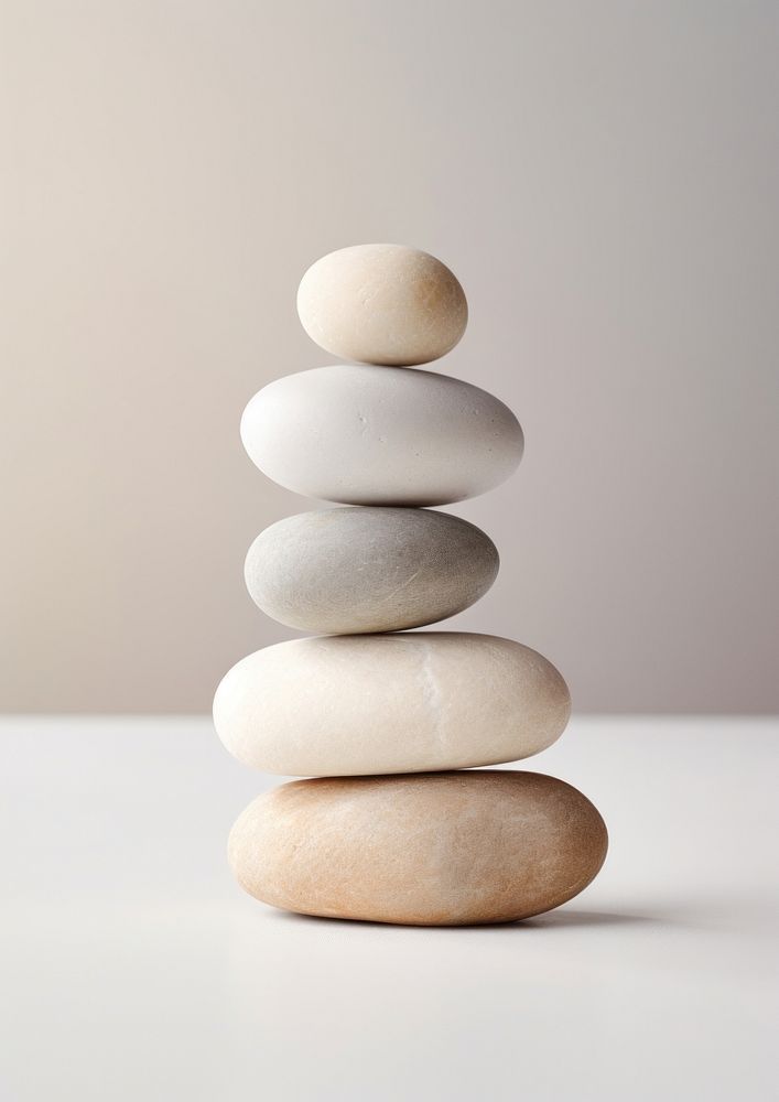 a stack of rocks sitting on top of each other