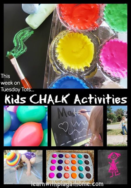 kids chalk activities are fun and easy to do with the kids at home or in the classroom