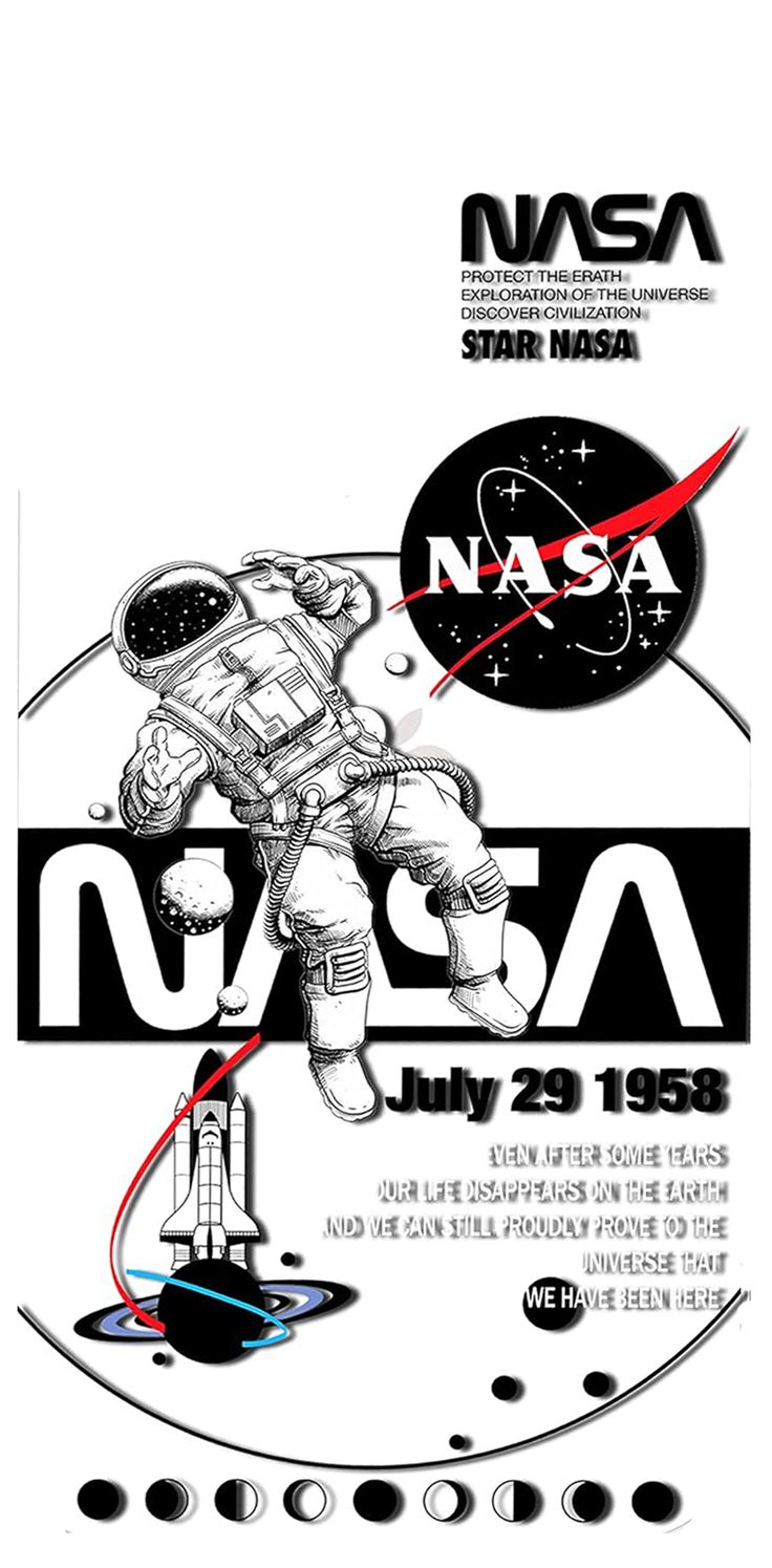 an advertisement for the nasa program