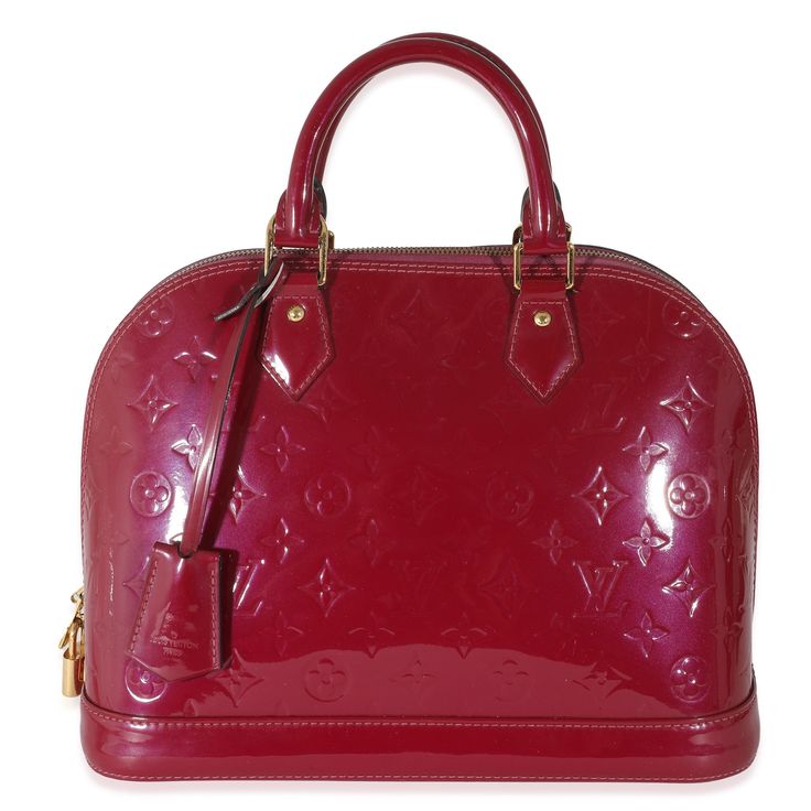 Louis Vuitton Amethyste Vernis Alma Pm Louis Vuitton Balenciaga Backpack, Alma Pm, Pink Handbags, Prada Crossbody Bag, Diaper Backpack, Colorful Interiors, Handbag Accessories, Louis Vuitton Bag, Bags Women