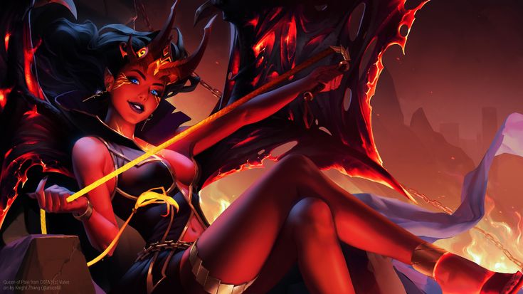 ArtStation - Queen of Pain Arcana Illustration, Knight Zhang Queen Of Pain, Defense Of The Ancients, Dota 2 Wallpaper, Queens Wallpaper, Dragon Knight, Dota 2, Illustration Character Design, Artist At Work, Character Concept