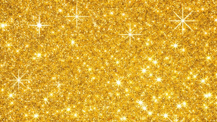 gold glitter background with stars and sparkles