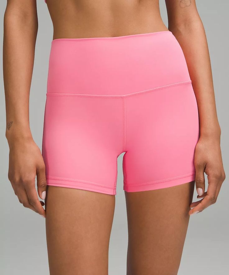 Lulu Biker Shorts, Pink Lululemon Shorts, Women Activities, Orange Theory, Pink Lululemon, Light Colours, Shorts Lululemon, Feeling Nothing, Lululemon Shorts