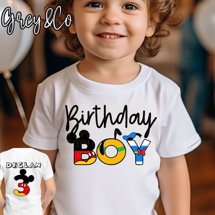 This is a perfect Shirt for your toddlers Birthday or just for everyday wear! Let us know what Name and Number for the back of shirt. Message us if you would like something special and different. We can do anything ! :) HOW TO ORDER 1. SELECT Design  2. CHOOSE Size 3. PERSONALIZATION BOX: Please put color of shirt (colors only available in short sleeves; long sleeve are white and heather grey; if no color is stated we will do it on white) spelling of name for back of shirt and age.  Materials  - Mickey Mouse Birthday Shirt Two, Mickey Mouse Birthday Shirts Families, Disney Birthday Boy Shirt, Mickey Birthday Shirt, Mickey Mouse Birthday Shirt, Disney Birthday Shirt, Birthday Boy Shirt, Mickey Birthday, Disney Boys