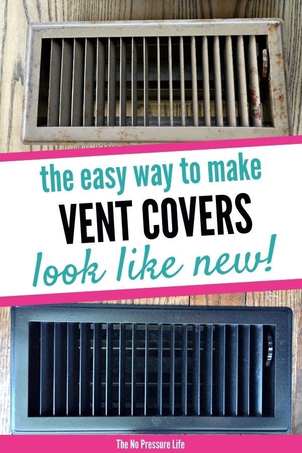 the easy way to make vent covers look like new is with this diy project