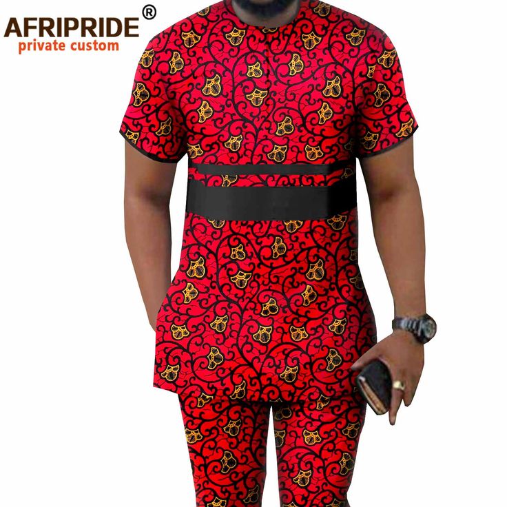 Male Ankara Styles Mens Fashion, Ankara Style For Men, Ankara Top Styles, Outfits Crop Top, Ankara Pants, Senator Styles, African Men Clothing, Dashiki Shirt, African Wear Styles For Men