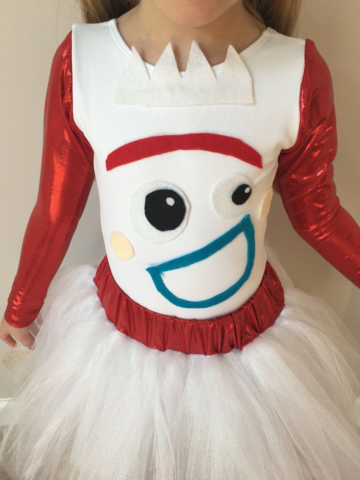 If you need this item sooner, we offer a few different rush fee options. You can find all the options to add to your order at https://www.etsy.com/listing/469389266/rush-fee-to-have-items-faster For this costume, these are the sizes for pricing Size 2T/3T Size 4-6 Size 6X/7 Size 8-10 Size 12-14 Women's XS Women's S Women's M Women's L Women's XL This listing is for a girly sparkly version of Forky from Toy Story 4. This costume has a white leotard with sparkly red long sleeves and Forky's face o Forky Costume Diy, Forky Toy Story Costume, Toy Story Diy Costumes, Toy Story Costumes Women, Pinguin Costume, Diy Toy Story Costumes, Forky Costume, Disfraz Toy Story, Tulle Costumes