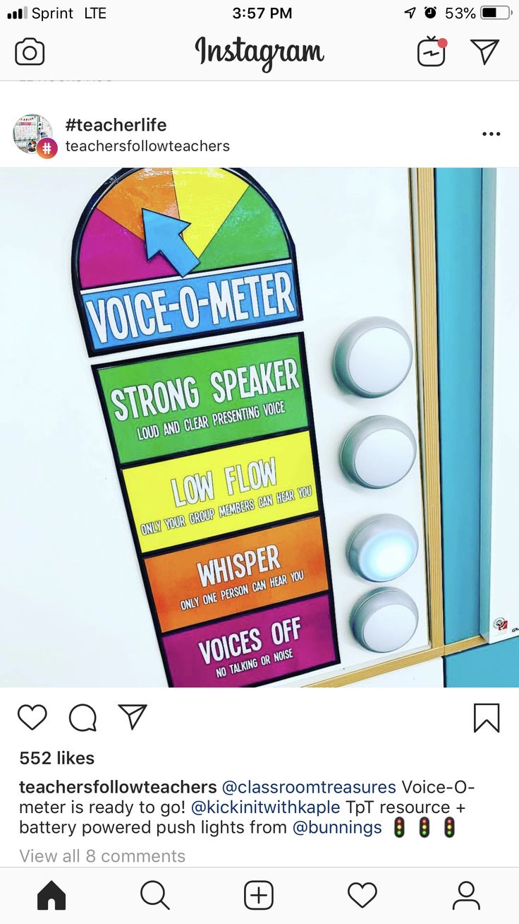 an instagram page on instagram com with the message voice - o - meter