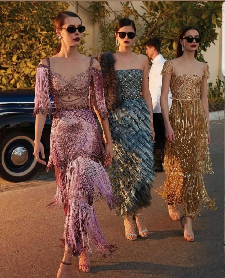 Style Parisienne, Long Sequin Dress, Collection Couture, Tassels Fashion, Ideas Party, Cool Street Fashion, Mode Inspiration, Couture Collection, Fancy Dresses