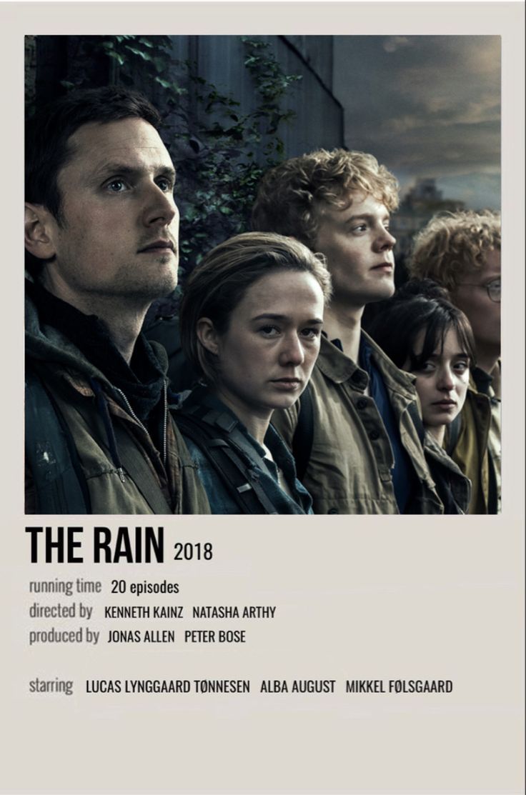 the rain movie poster with many people