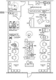 the floor plan for an office