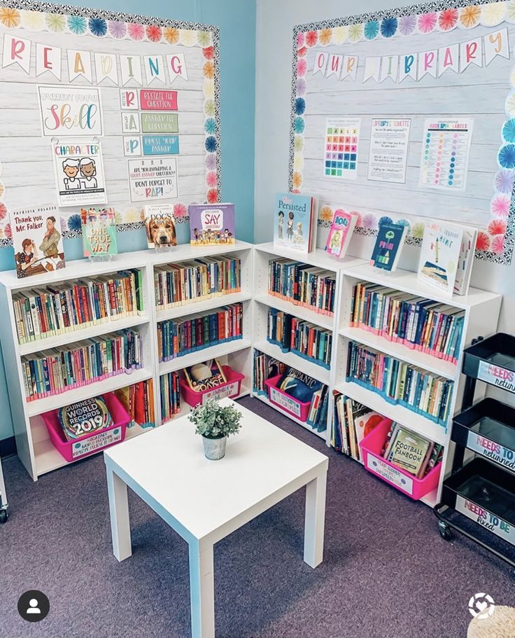 the children's library is clean and organized