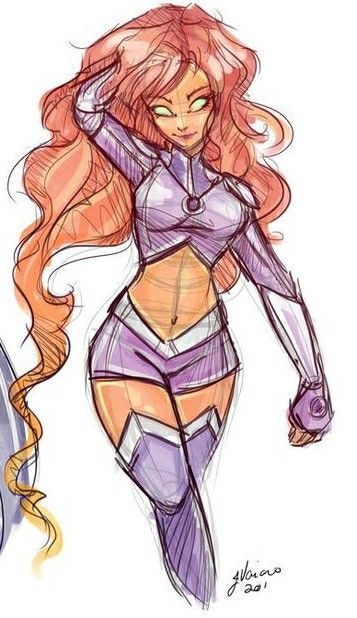 Starfire People Cartoon, I Did A Thing, Draw People, A Thing, I Know, Sketch