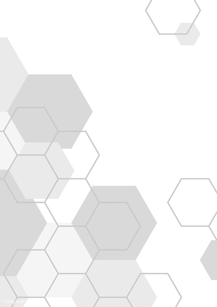 an abstract white and gray background with hexagons in the middle, on top of each other