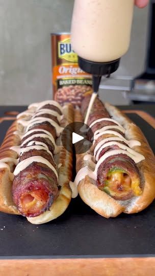 French Onion Hot Dog, Happy Labor Day Weekend, Gourmet Hot Dogs, Burger Dogs, Bbq Burgers, Traeger Recipes, Barbecue Party, Spicy Food, Burgers Sandwiches