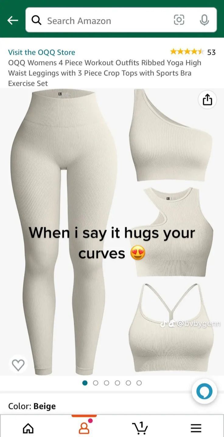 Outfit Beige, 00s Mode, Bra Outfit, Gymwear Outfits, Cute Clothing Stores, Amazon Clothes, Cute Lazy Day Outfits, Workout Outfits