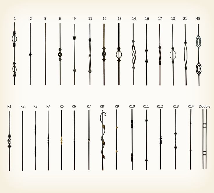 an image of different types of poles and rods in various sizes, shapes and colors