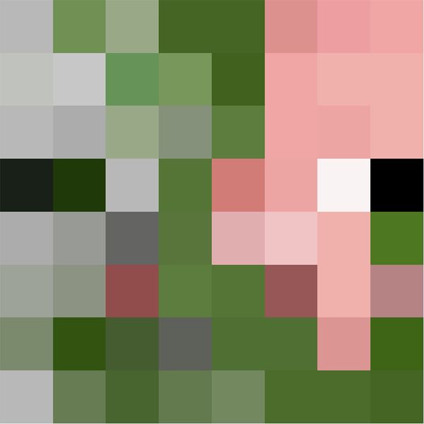 an abstract image of pink and green squares