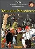 a book cover with an image of people in front of a tree and the words tous des monstres