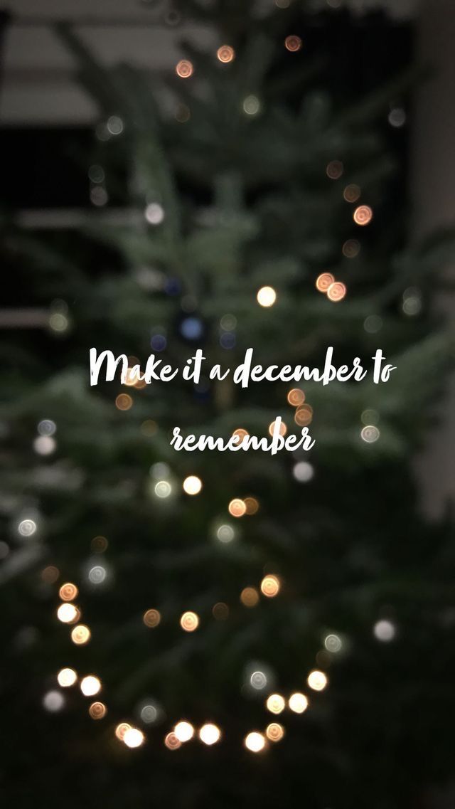 a christmas tree with the words make it a december to remember