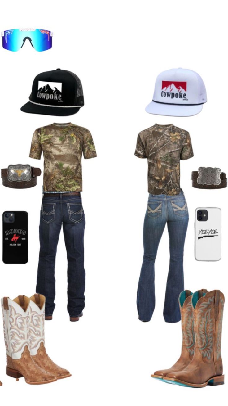 Matching Country Outfits For Couples, Matching Country Outfits, Mudding Outfit, Country Outfits For Men, Country Boy Outfits, Camo Life, Cute Western Outfits, Country Outfits Women, Cute Country Couples