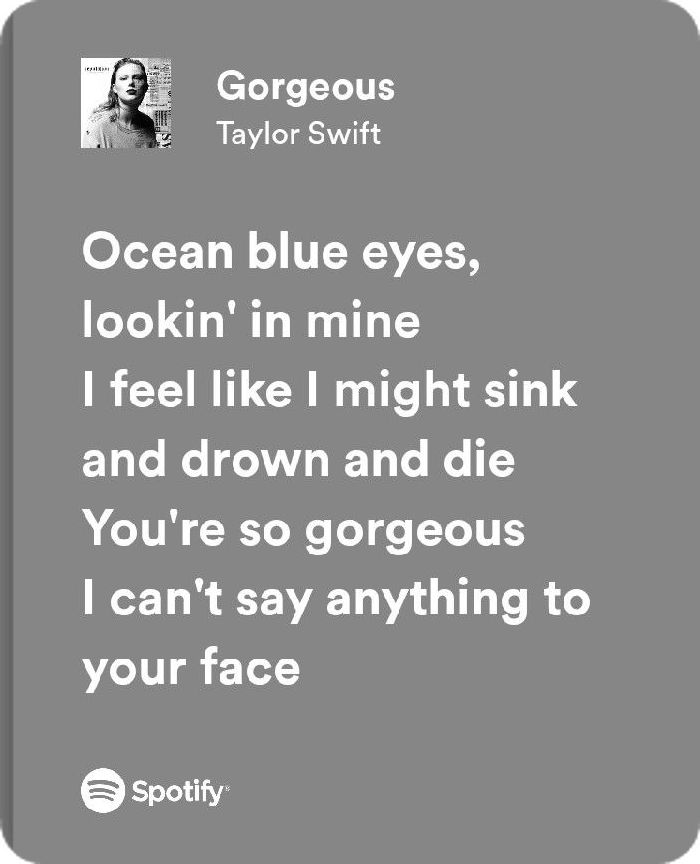 an image of someone's facebook page with the caption ocean blue eyes, lookin'in mine i feel like might sink and drown and